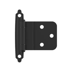 Amerock 2-15/79 in. W X 2-3/4 in. L Flat Black Steel Cabinet Hinge 10 pk