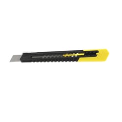 Stanley 5.1 in. Retractable Snap-Off Utility Knife Black/Yellow 1 pk