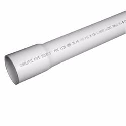 Charlotte Pipe SDR21 PVC Dual Rated Pipe 1/2 in. D X 20 ft. L Bell 315 psi