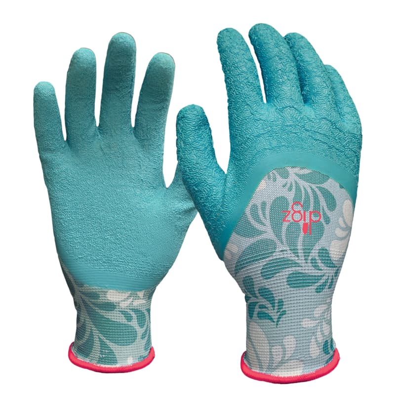 UPC 731919773838 product image for Digz Blue Women's M Latex Gardening Gloves | upcitemdb.com