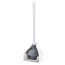 Libman Premium Toilet Plunger and Caddy 18 in. L X 5.25 in. D