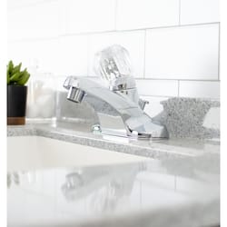 LDR Chrome Traditional Bathroom Faucet 4 in.