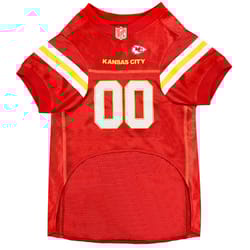 Pets First NFL Multicolored Kansas City Chiefs Cat/Dog Jersey Medium