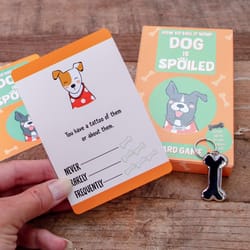 Scobie Boxer Gifts Is Your Dog Spoiled Card Game Multicolored