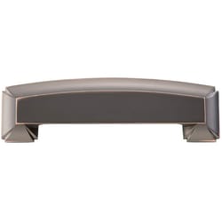 Hickory Hardware Bridges Traditional Cabinet Pull Cup 3 in. & 3-3/4 in. Oil Rubbed Bronze 1 pk