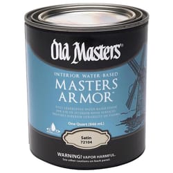 Old Masters Masters Armor Satin Clear Water-Based Floor Finish 1 qt