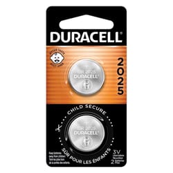 Duracell Lithium Coin 2025 3 V 165 mAh Medical Battery 2 pk