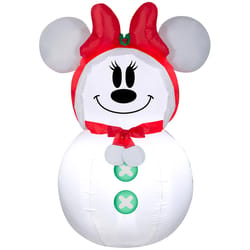 Gemmy Airblown LED White 3.5 ft. Minnie Mouse Snowman Inflatable