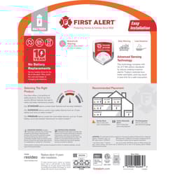 First Alert 10 Year Battery-Powered Ionization Smoke Detector 1 pk