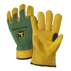 West Chester John Deere Unisex Work Gloves Green/Yellow L 1 pair