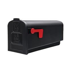 Architectural Mailboxes Parsons Classic Plastic Post Mount Black Mailbox