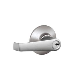 Schlage F Series Elan Satin Chrome Entry Lever 1-3/4 in.