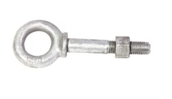 Baron 3/8 in. X 4-1/2 in. L Hot Dipped Galvanized Steel Shoulder Eyebolt Nut Included
