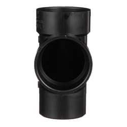 Charlotte Pipe 3 in. Hub X 3 in. D Hub ABS Sanitary Street Tee