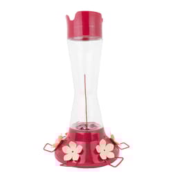 Perky-Pet Hummingbird 20 oz Glass/Plastic Pinch-Waist Nectar Bird Feeder 6 ports