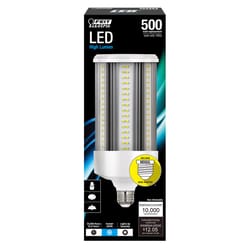 Feit LED Corn Cob E26 (Medium) LED Bulb Daylight 500 Watt Equivalence 1 pk