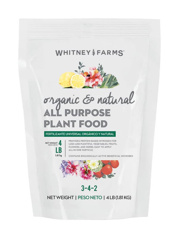 UPC 889288100011 product image for Whitney Farms All Purpose Plant Food For Vegetables Flowers Trees Shrubs 4 lb.(1 | upcitemdb.com