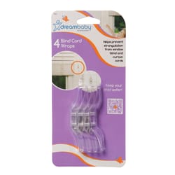 Dreambaby Clear Plastic Blind Cord Wraps 4 pk