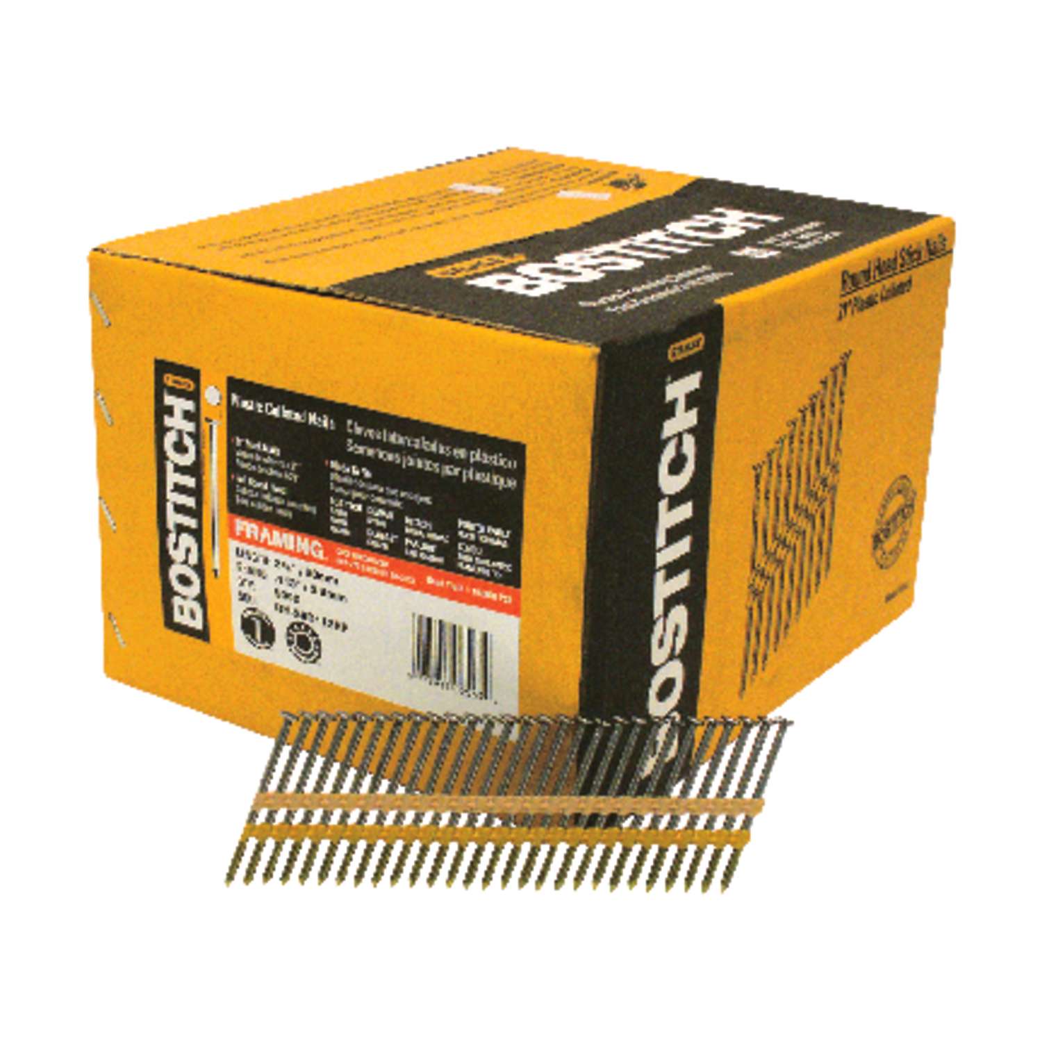 Bostitch 23/8 in. Angled Strip Framing Nails 21 deg. Smooth Shank 5,000 pk Ace Hardware