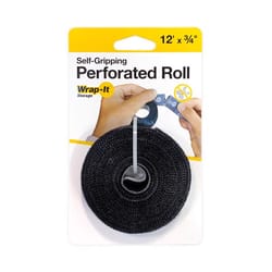 Wrap-It Storage Perforated Roll 12 ft. L Black Polypropylene Perforated Roll