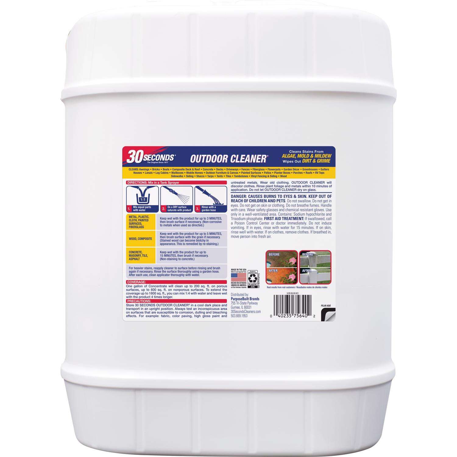 30 SECONDS Outdoor Cleaner Concentrate 5 gal - Ace Hardware