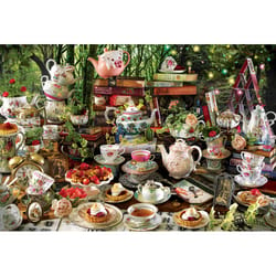 Cobble Hill Mad Hatter's Tea Party Jigsaw Puzzle Cardboard 2000 pc