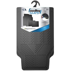 Custom Accessories Black Rubber Auto Floor Mats 4 pk