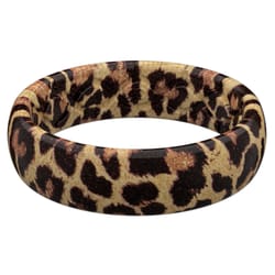 Groove Life Women's Thin Aspire Leopard Round Wedding Band Water Resistant