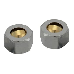 Plumb Pak 3/8 in. Compression Brass Coupling Nut