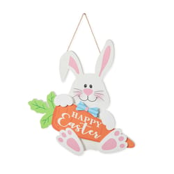 Glitzhome Happy Easter Hanging Sign MDF Wood/Iron 1 box