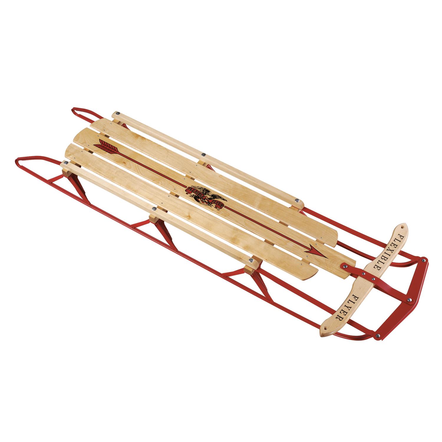 Flexible Flyer Steel Runner Wood Sled 60 in. L Sansujyuku sansujyuku.com