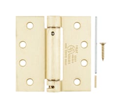 Ace 4 in. L Satin Brass Self Closing Hinge 1 pk