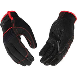 Kinco Handler Men's Indoor/Outdoor Pull-Strap Work Gloves Black L 1 pair