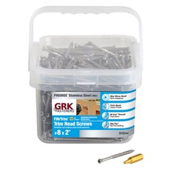 GRK Fasteners No. 8 in. X 2 in. L Star Trim Head W-Cut Construction Screws