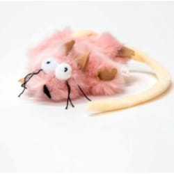 Steel Dog Pink Plush Combo Critter Cat Toy 1 pk