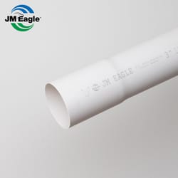 JM Eagle PVC Sewer Perforated 3 in. D X 10 ft. L Bell 0 psi