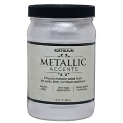 Rust-Oleum Metallic Accents Metallic Sea Shell Water-Based Paint Exterior and Interior 1 qt