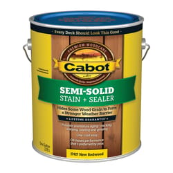 Cabot Low VOC Semi-Solid New Redwood Oil-Based Deck and Siding Stain 1 gal