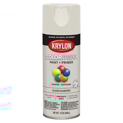 Krylon ColorMaxx Gloss Almond Paint + Primer Spray Paint 12 oz