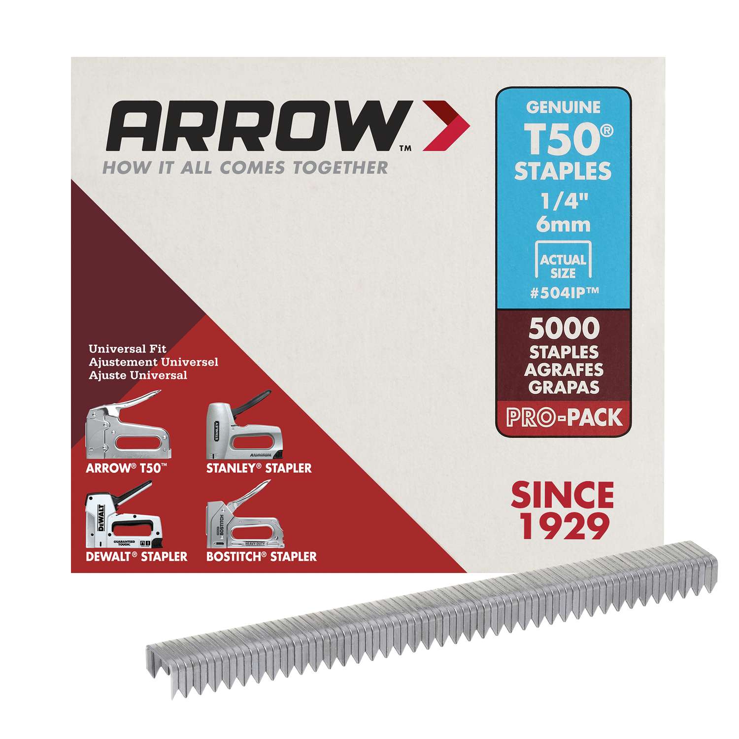 ACE 1/4" 6mm Heavy Duty Power Crown Staples 22281 for sale online 