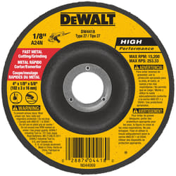DeWalt High Performance 4 in. D X 5/8 in. Metal Grinding Wheel
