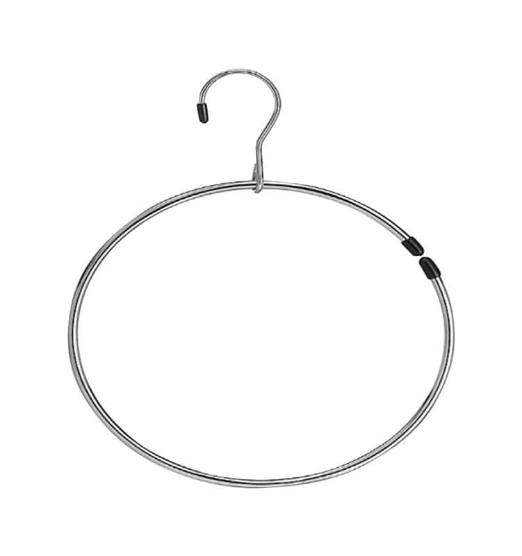 Whitmor 11 in. H X 17/8 in. W X 77/8 in. L Chrome Belt Ring Hanger