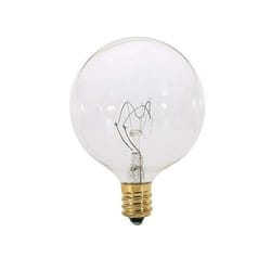 Summer Nights Incandescent G40 Globe Clear/Warm White 25 ct Replacement Christmas Light Bulbs