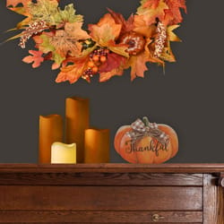 Dyno Tabletop Pumpkins with Bow Assortment Tabletop Decor
