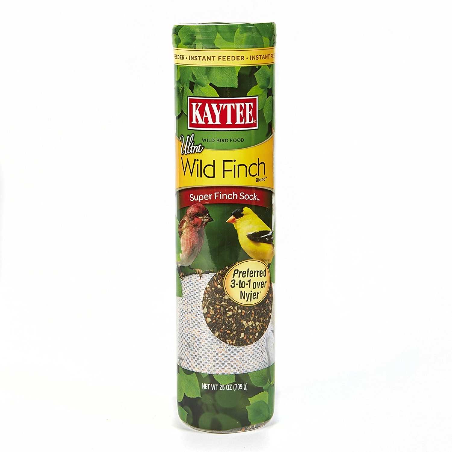 Kaytee Ultra Finch 25 Oz Mesh Sock Instant Feeder Bird Feeder