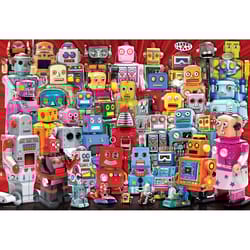 Eurographics Robots Lunch Bag Jigsaw Puzzles Multicolored 100 pc
