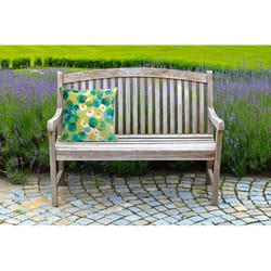 Liora Manne Visions II Lime Pansy Polyester Throw Pillow 20 in. H X 2 in. W X 20 in. L
