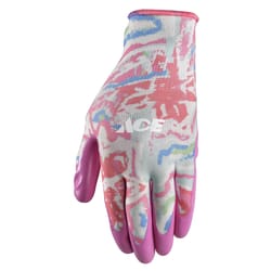 Wells Lamont Women's Indoor/Outdoor Nitrile Coated Work Gloves Pink S 1 pair