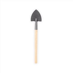 Kikkerland 15.75 in. Stainless Steel V-Shaped Garden Tools Wood Handle