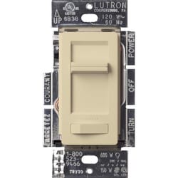 Lutron Ivory 150W for CFL and LED / 600W for incandescent and halogen W 3-Way Dimmer Switch 1 pk